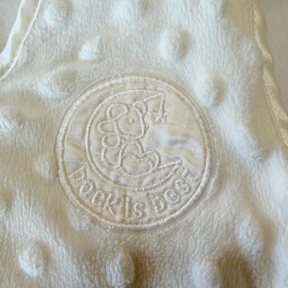 Halo SleepSack Wearable Blanket Cream Minky Dot Fleece Sleep Bag Small 0-6mo